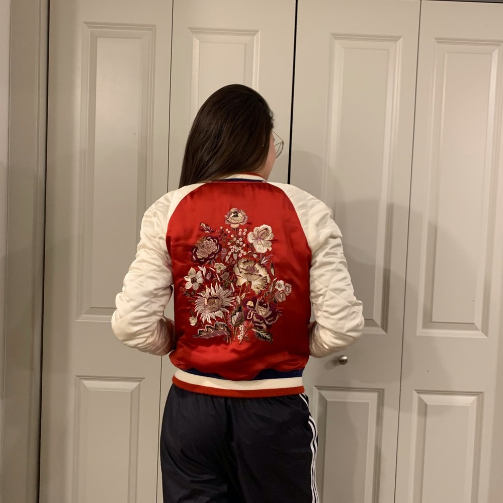 Red romper with details